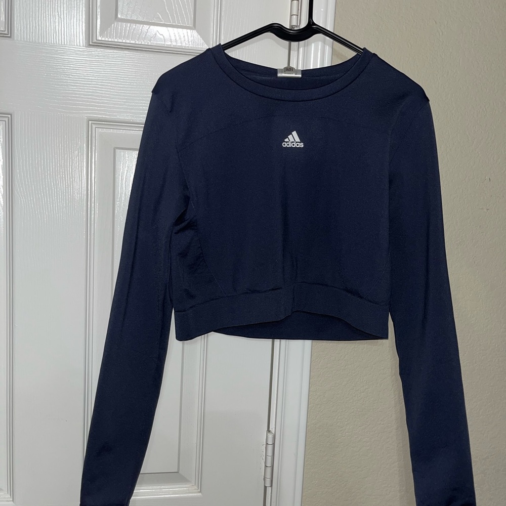 Adidas Navy Long Sleeve Top